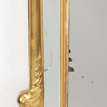 A Rococo mirror, second half of the 18th century.