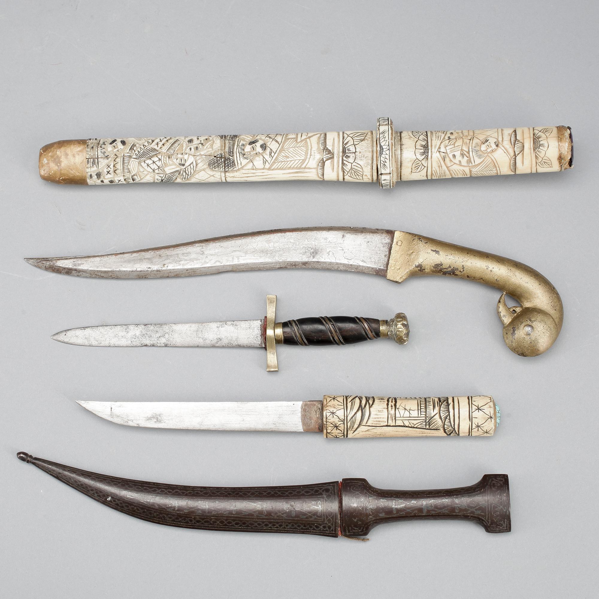 DOLKAR, 5st, orientaliska, 18/1900-tal.