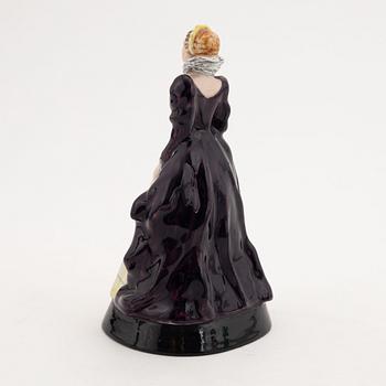 A set of five flint- and earthenware figurines from Goldscheider, including design by Viktor Matula, 1930's/40's.