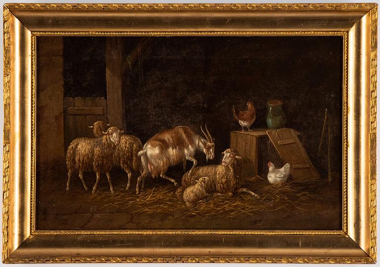 Adolf Nowey, oil on canvas,/panel, signed and presumably dated -86.