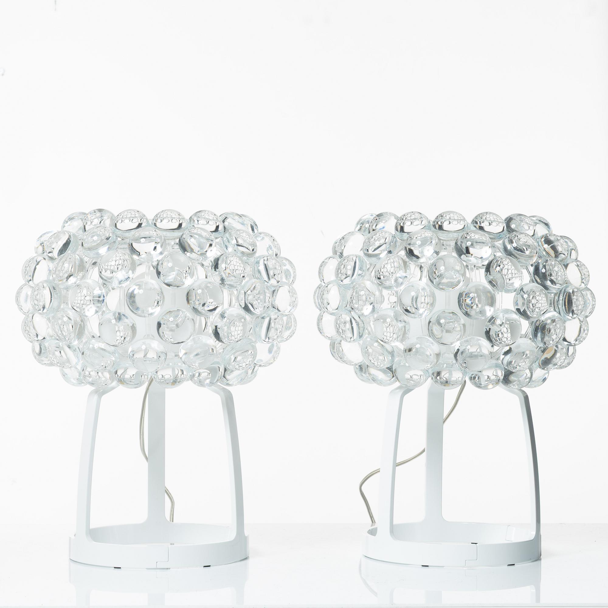 Patricia Urquiola & Eliana Gerotto, bordslampor, ett par, "Caboche Piccola", Foscarini, Italien, efter 2005.