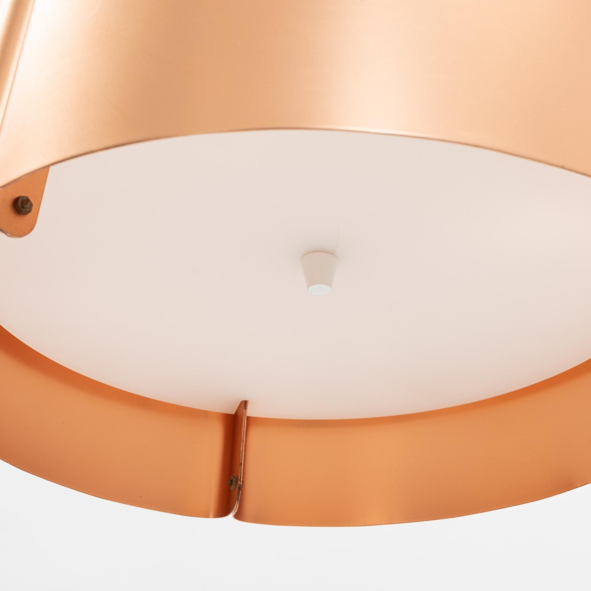 Jonas Lindvall, a model 'W 124 Medium' copper ceiling light, Wästberg.