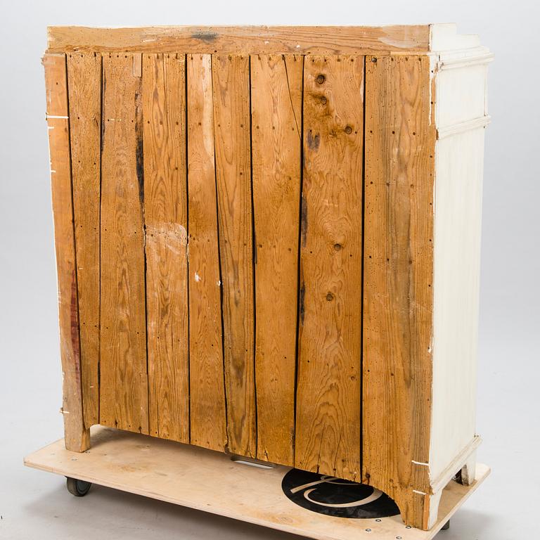 A painted pine late Gustavian style sideboard, late 19th century.