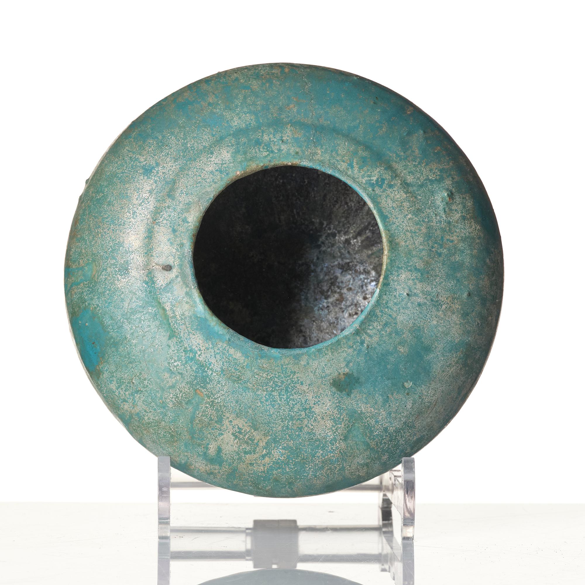 A Kashan pottery jar.