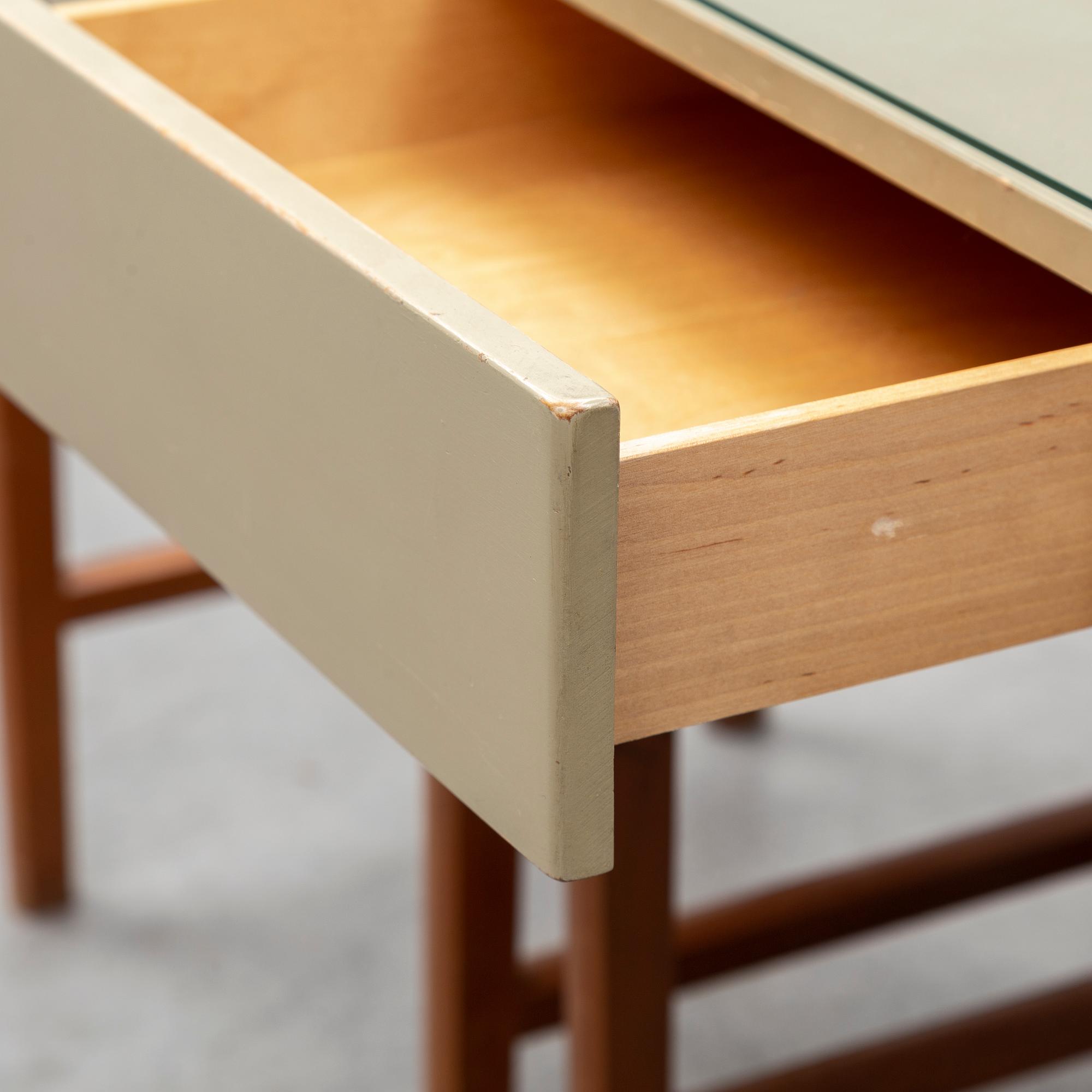 A pair of bedside tables, Nordiska Kompaniet, seconbd half of the 20th Century.