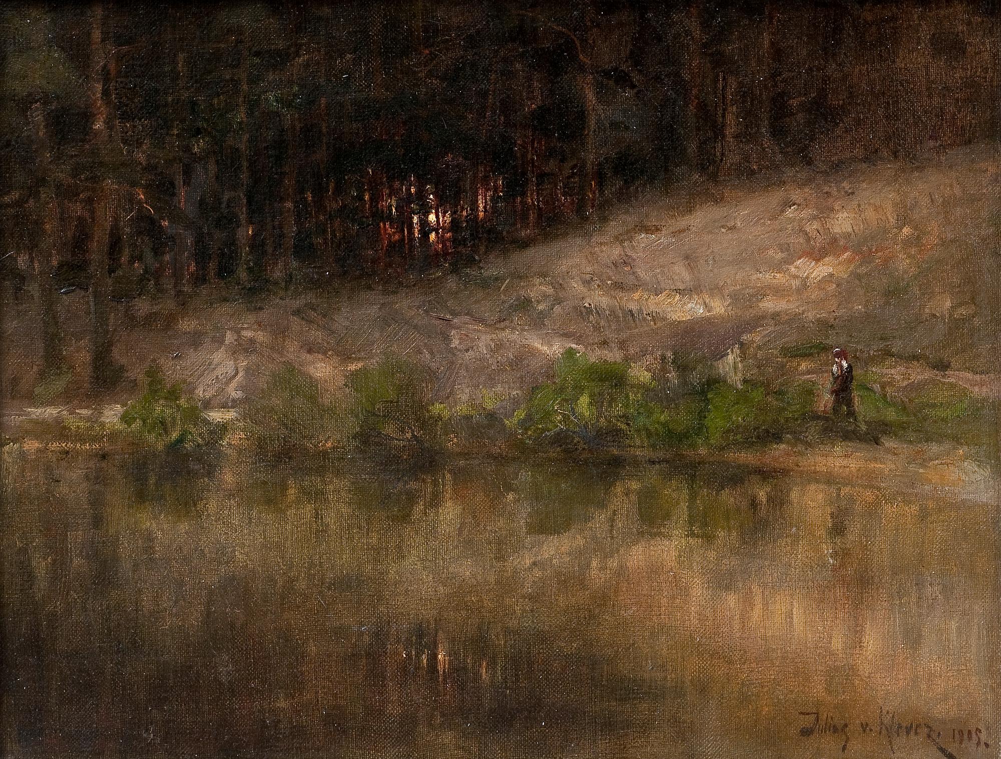 Julius von Klever, A RIVER IN THE FOREST.
