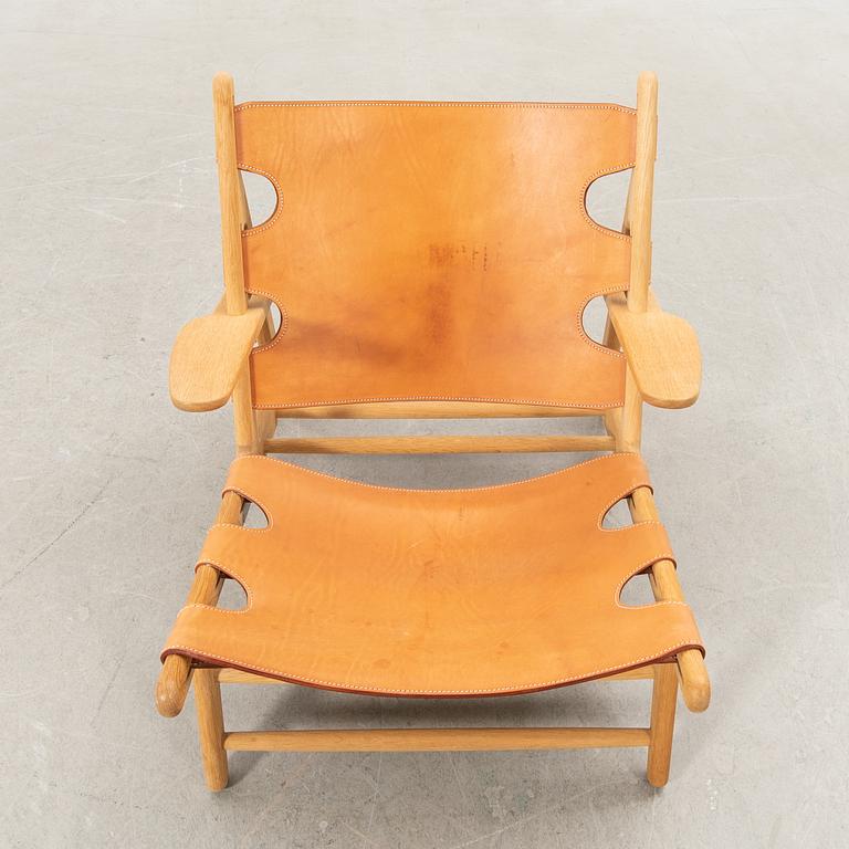 Børge Mogensen, Fåtölj "Jaktstolen" Fredericia Stolefabrik Danmark sent 1900-tal.