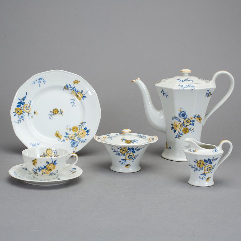 KAFFESERVIS, 24 delar, porslin. Theodore Haviland, Limoges, 1930-tal.