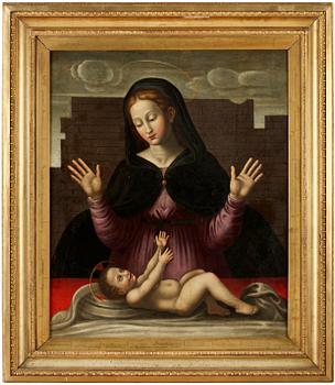 354. Lazzaro Bastiani Hans efterföljd, Madonnan med barnet.