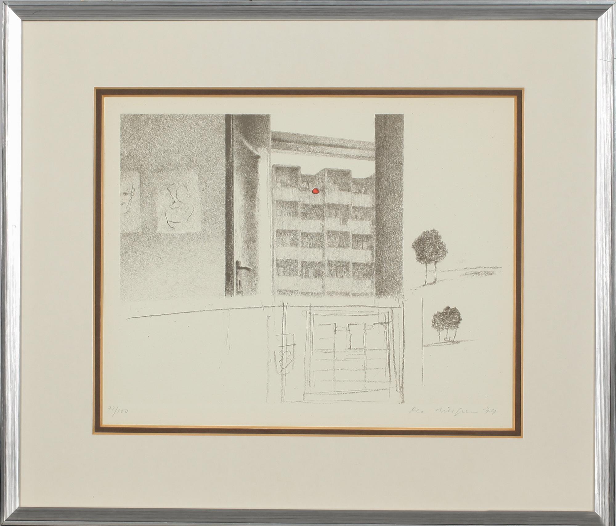 OLA BILLGREN, litografi, signerad, daterad -74 och numrerad 72/100.