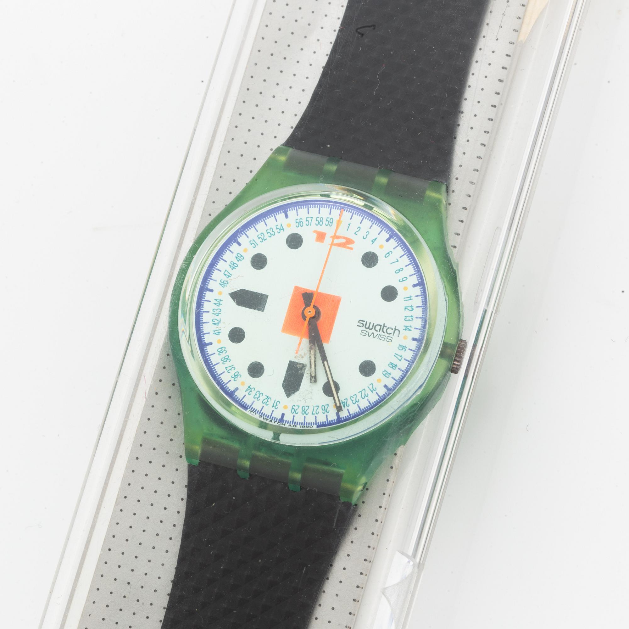 Swatch, Hopschotch, wristwatch,  34 mm.