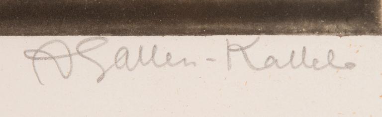 AKSELI GALLEN-KALLELA, heliogravure signed.