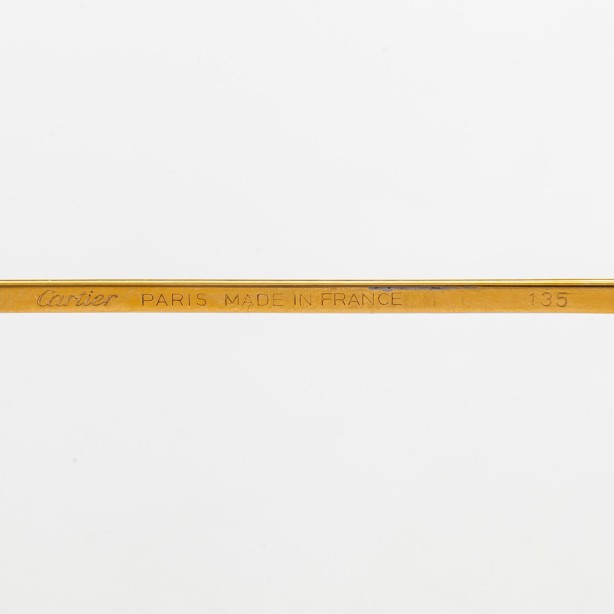 Cartier, silmälasikehykset, "Romance Santos", 1980-luku.