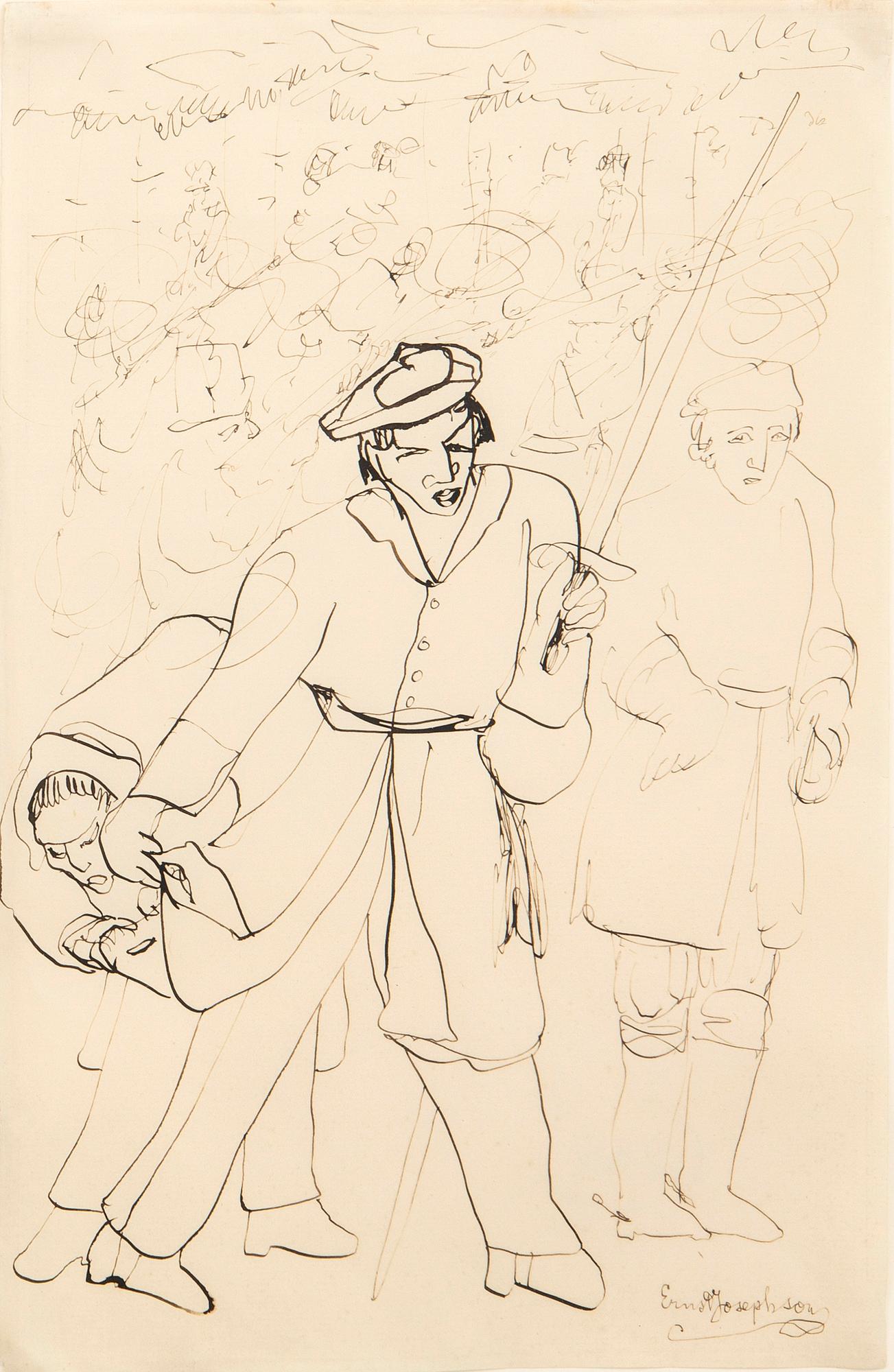 Ernst Josephson, Krigare.