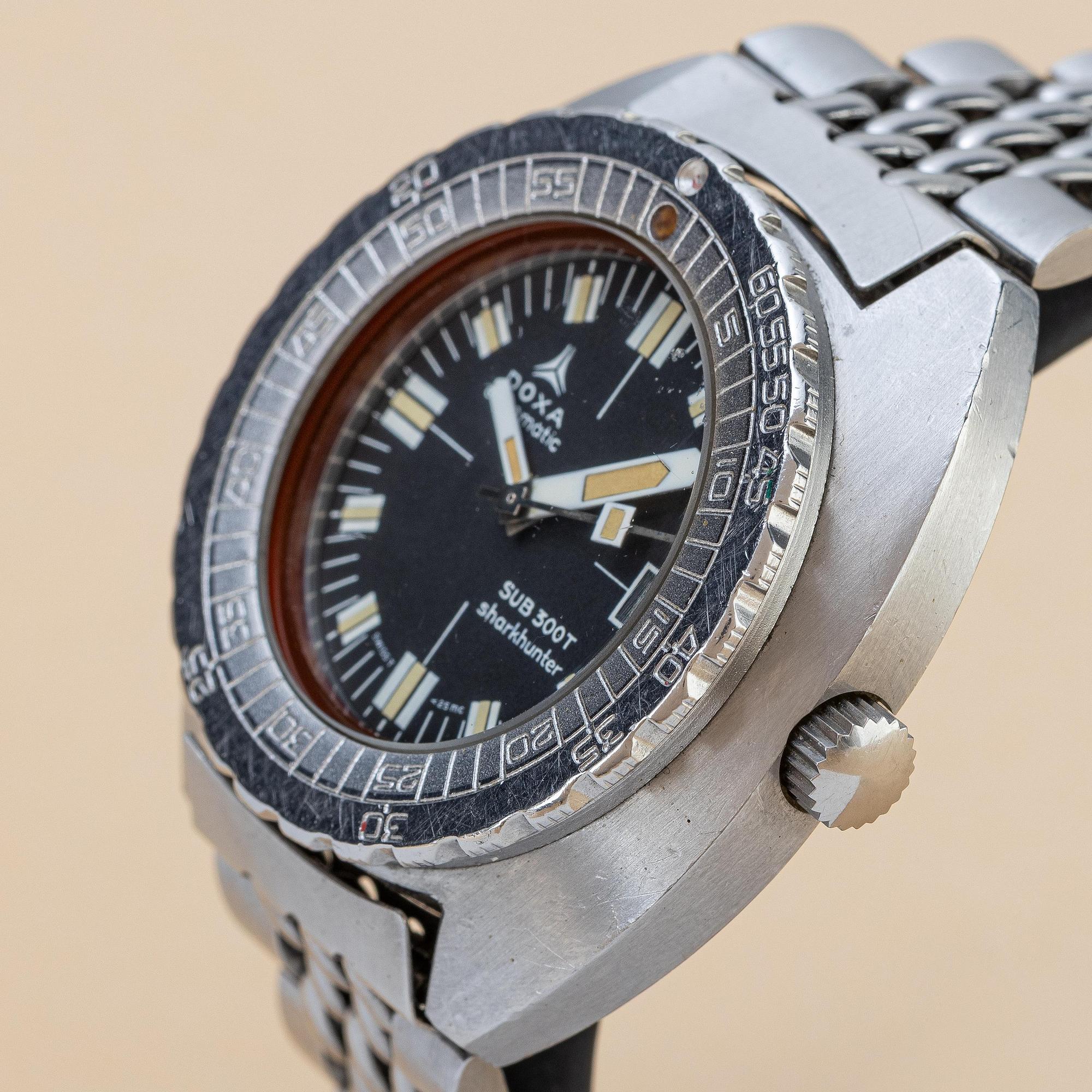 Doxa, by Synchron, SUB 300T, Divingstar, Sharkhunter, ca 1970.