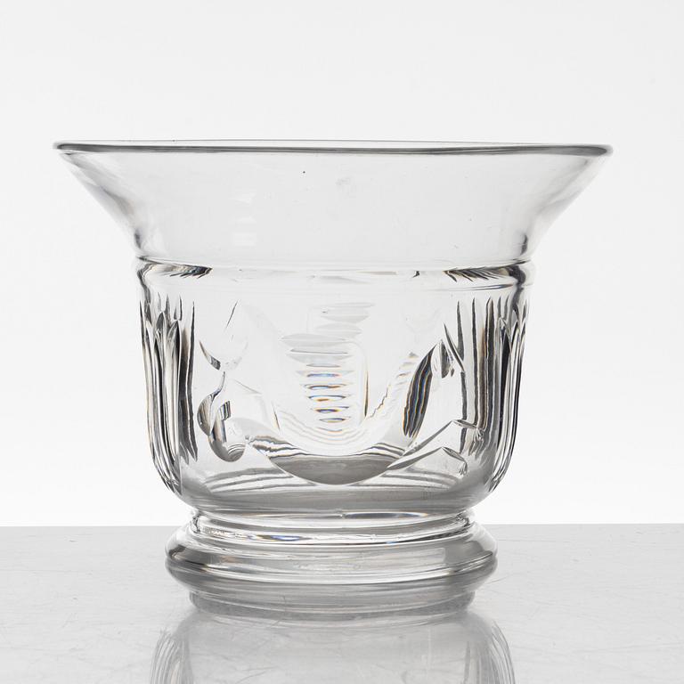 Ewald Dahlskog, a 'Sjöhästen' bowl, Kosta, 1926-29.