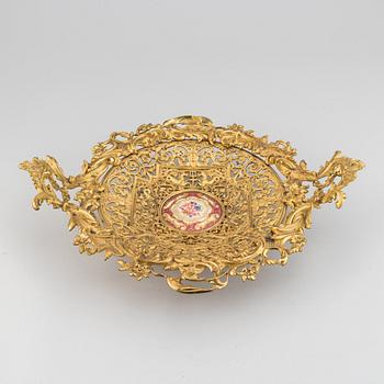 An ormolu and parcel-gilt table centerpiece, late 19th Century.