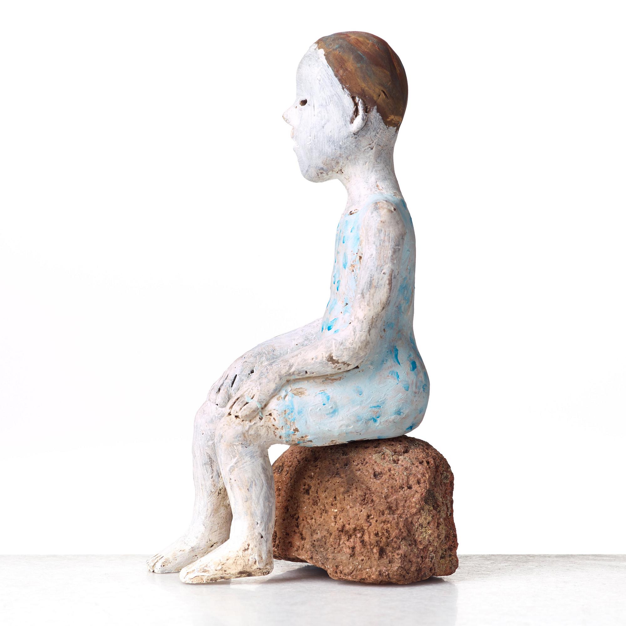 Lena Cronqvist, "Flicka på sten".