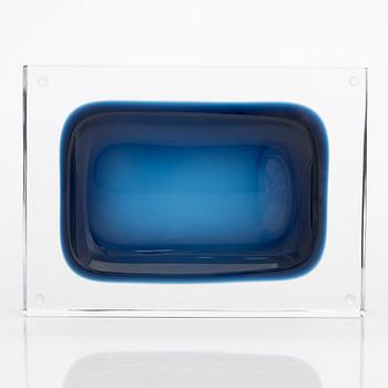 Harri Koskinen, glasskulptur, Pro Arte, "Alue", signerad Harri Koskinen, Iittala 2000 12/30.