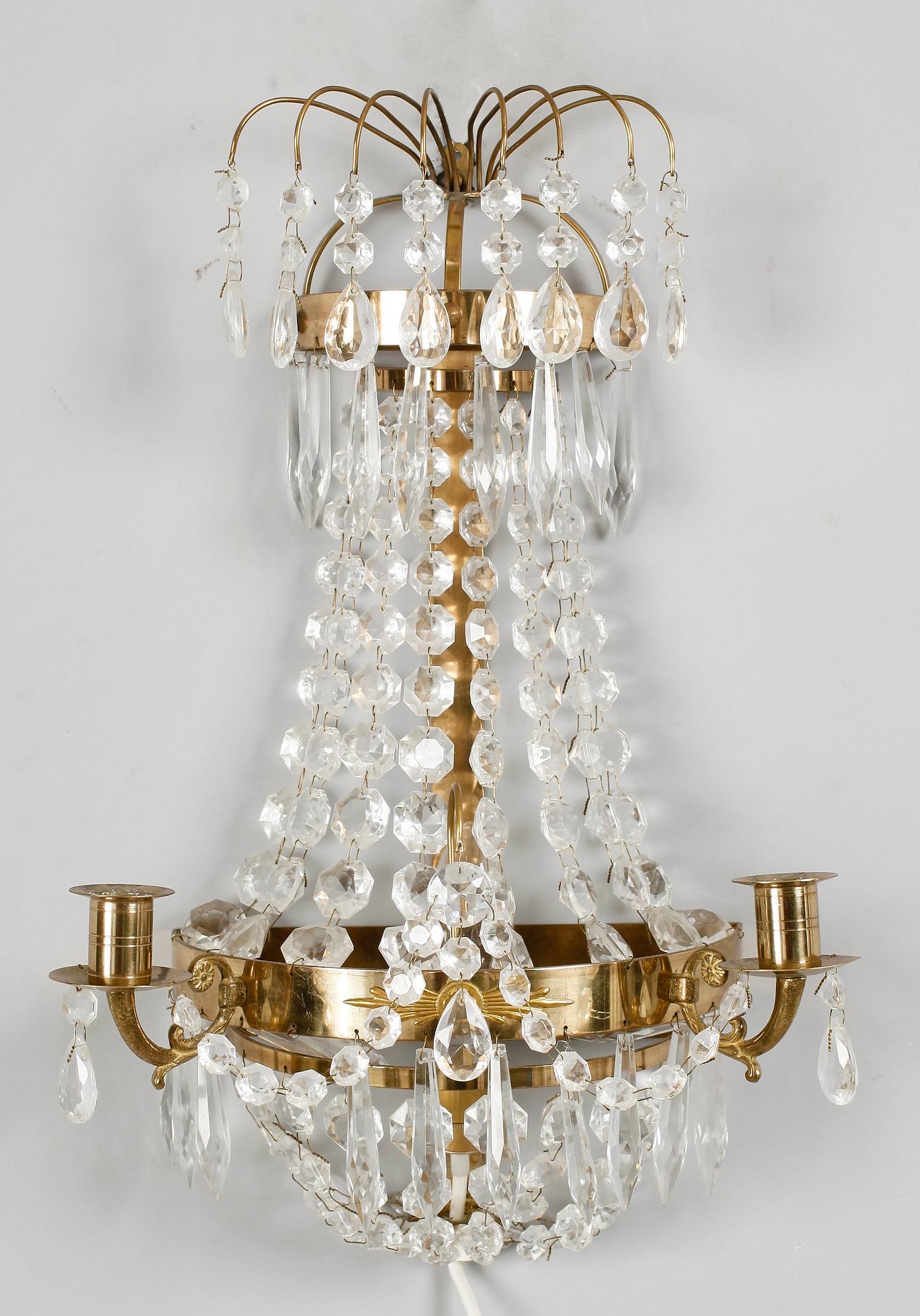 VÄGGLYSTER, empirestil, 1900-talets mitt.