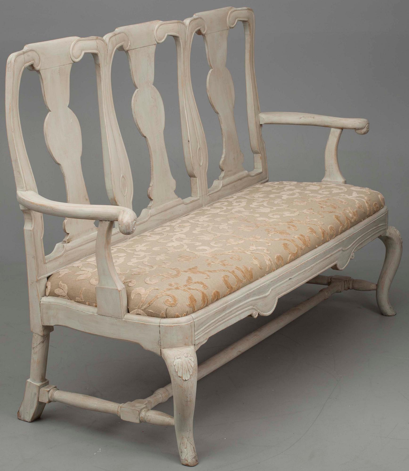 SOFFA, senbarockstil, Sverige, ca 1900.