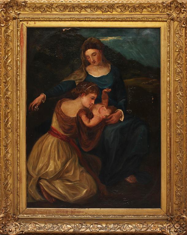 OKÄND KONSTNÄR, olja på duk, 1800-tal.
