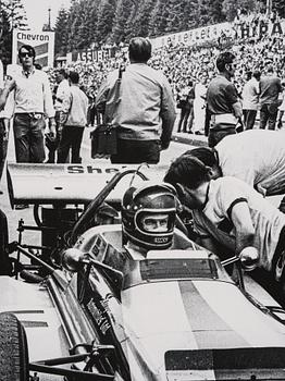 Kenneth Olausson, "Ronnie Peterson, March, i sitt andra F1-GP - Spa, Belgien, 1970".