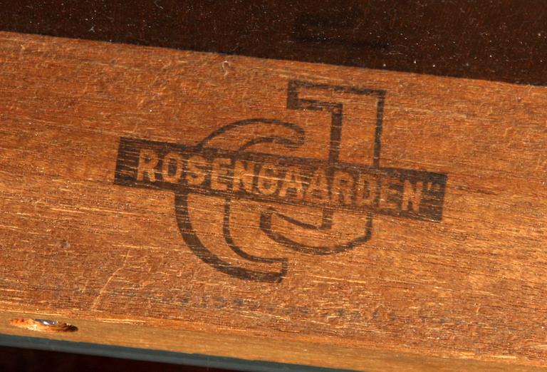MATSALMÖBEL, 7 delar. Ole Wanscher, Mahogny.