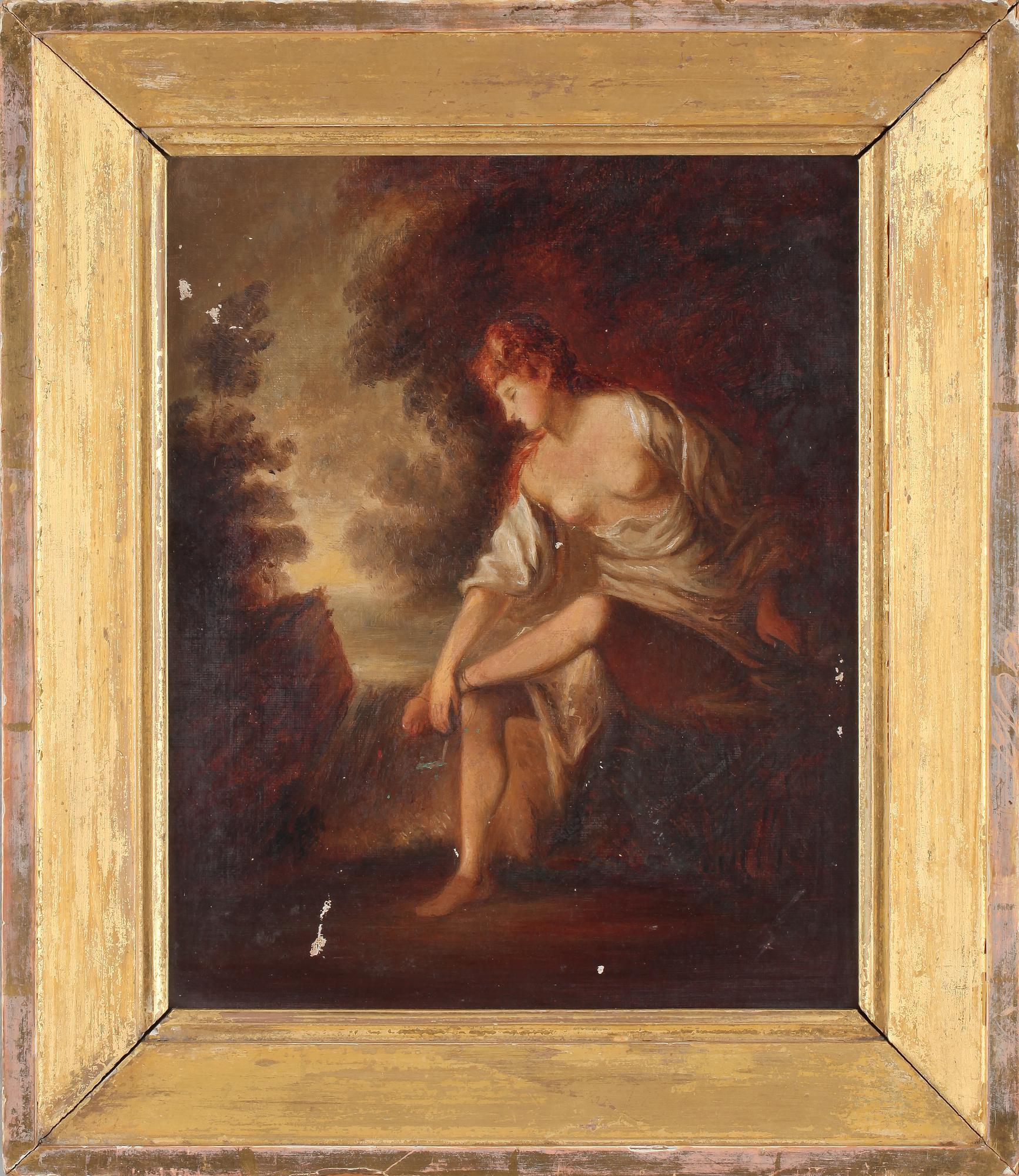 OKÄND KONSTNÄR, olja på duk, 1800-tal.