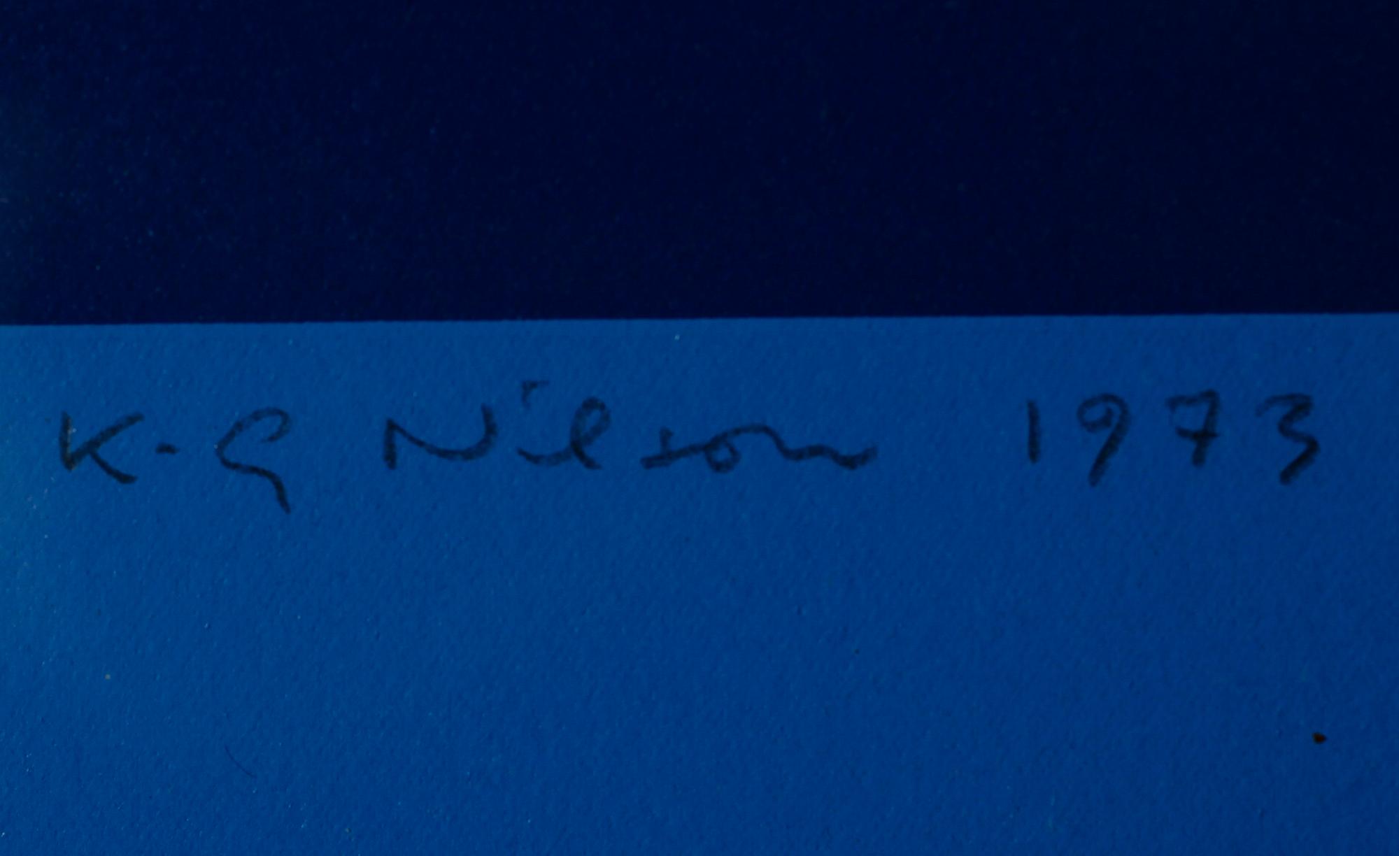 K G (KARL GUSTAF) NILSON, färglitografi, signerad och daterad 1973, numrerad 20/75.