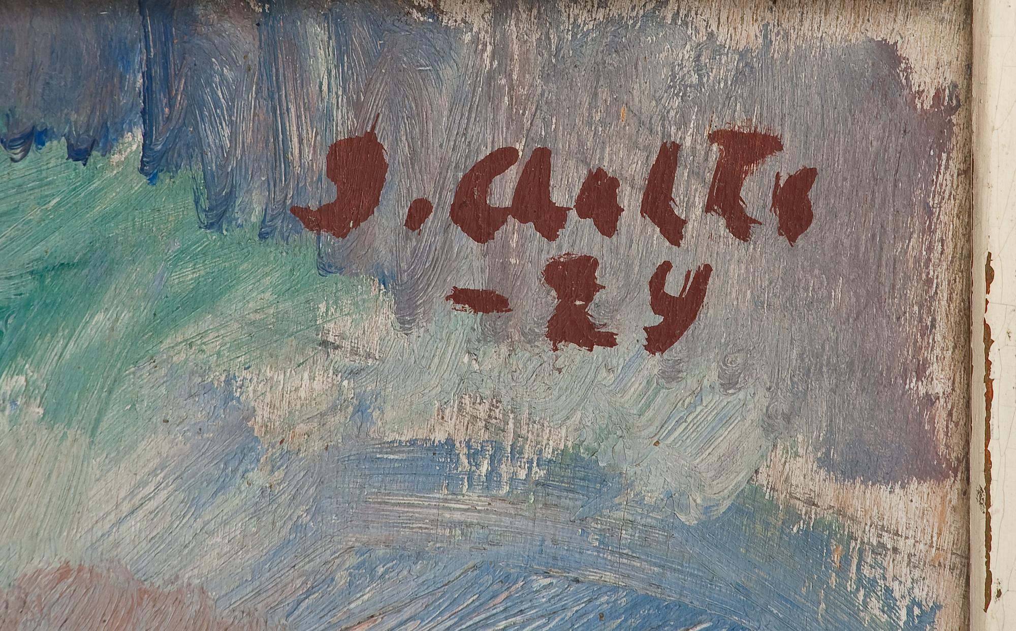 Ilmari Aalto, "STILLEBEN MED FLASKOR".