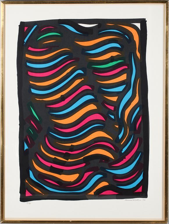 LENNART RODHE, färglitografi, signerad och daterad 1971, numrerad 50/75.