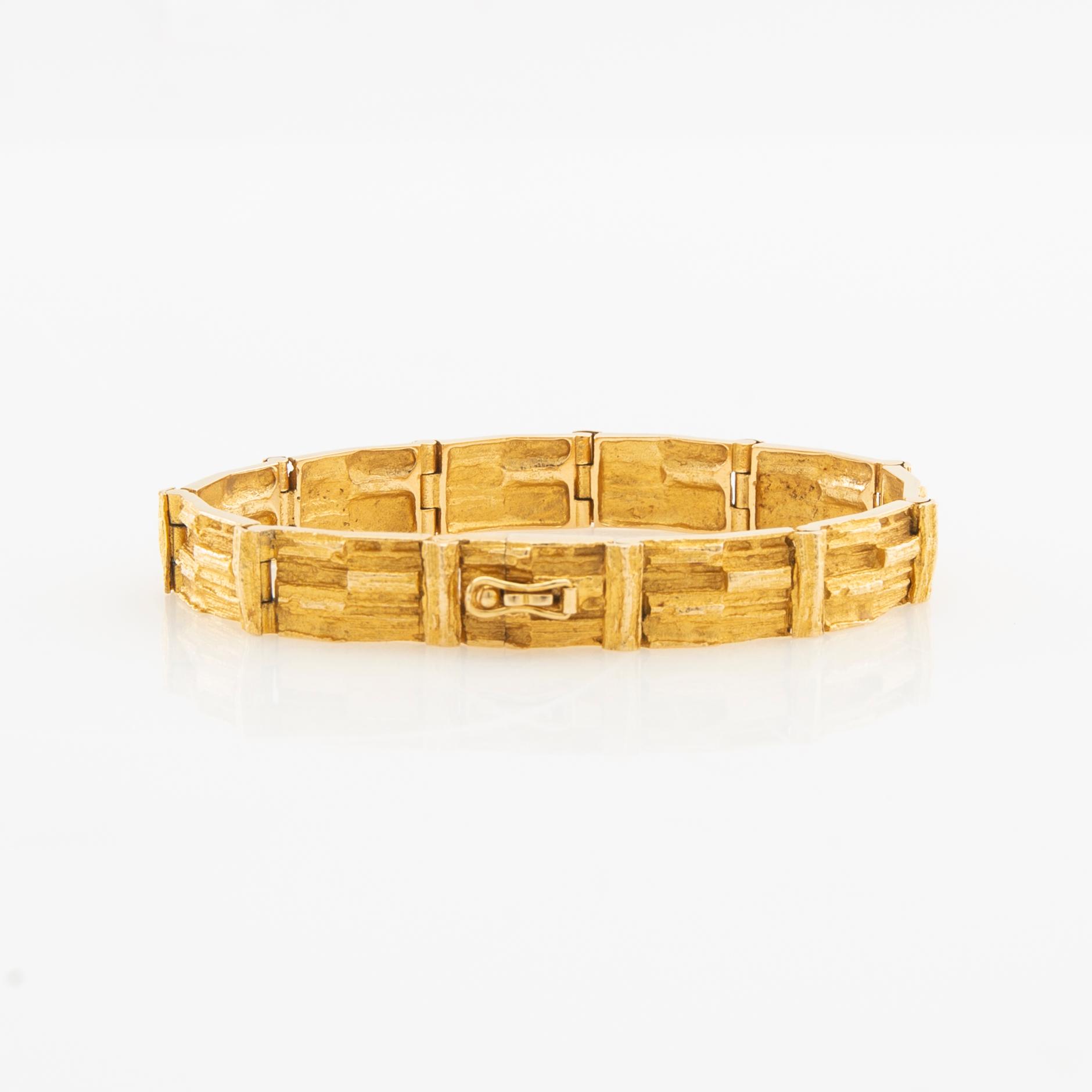 Björn Weckström, Bracelet "Kultaköngäs Cascade/Golden King Cascade" 18K gold, Lapponia.