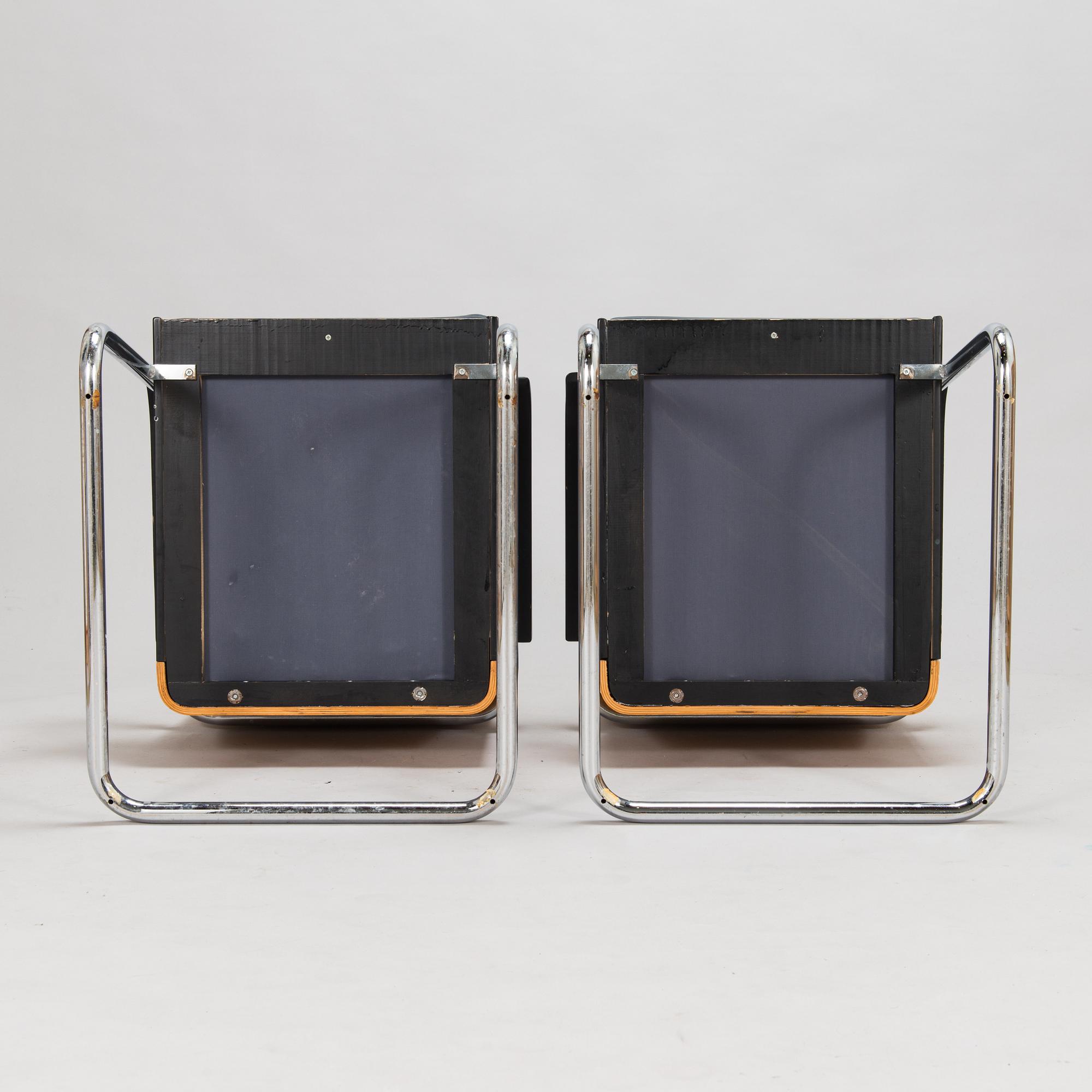 Kaisa Blomstedt, Nojatuoleja, 6 kpl, Post Deco Collection, 1980-luku. Malli 8170 muotoiltu Adeltalle v. 1987.