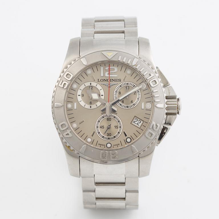 Longines, Hydro Conquest, chronograph, wristwatch, 41 mm.