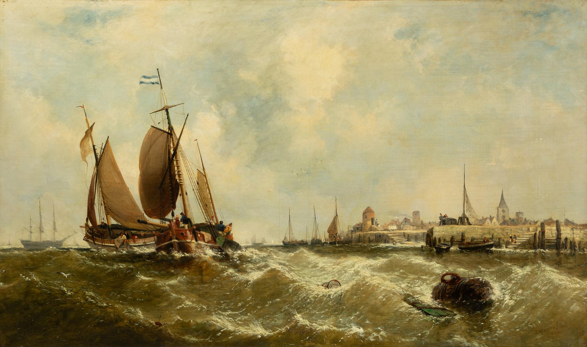 James I Meadows, Harbour scene.