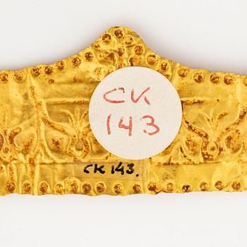 A Hellenistic repoussé gold diadem, ca 300 - 30 BC.
