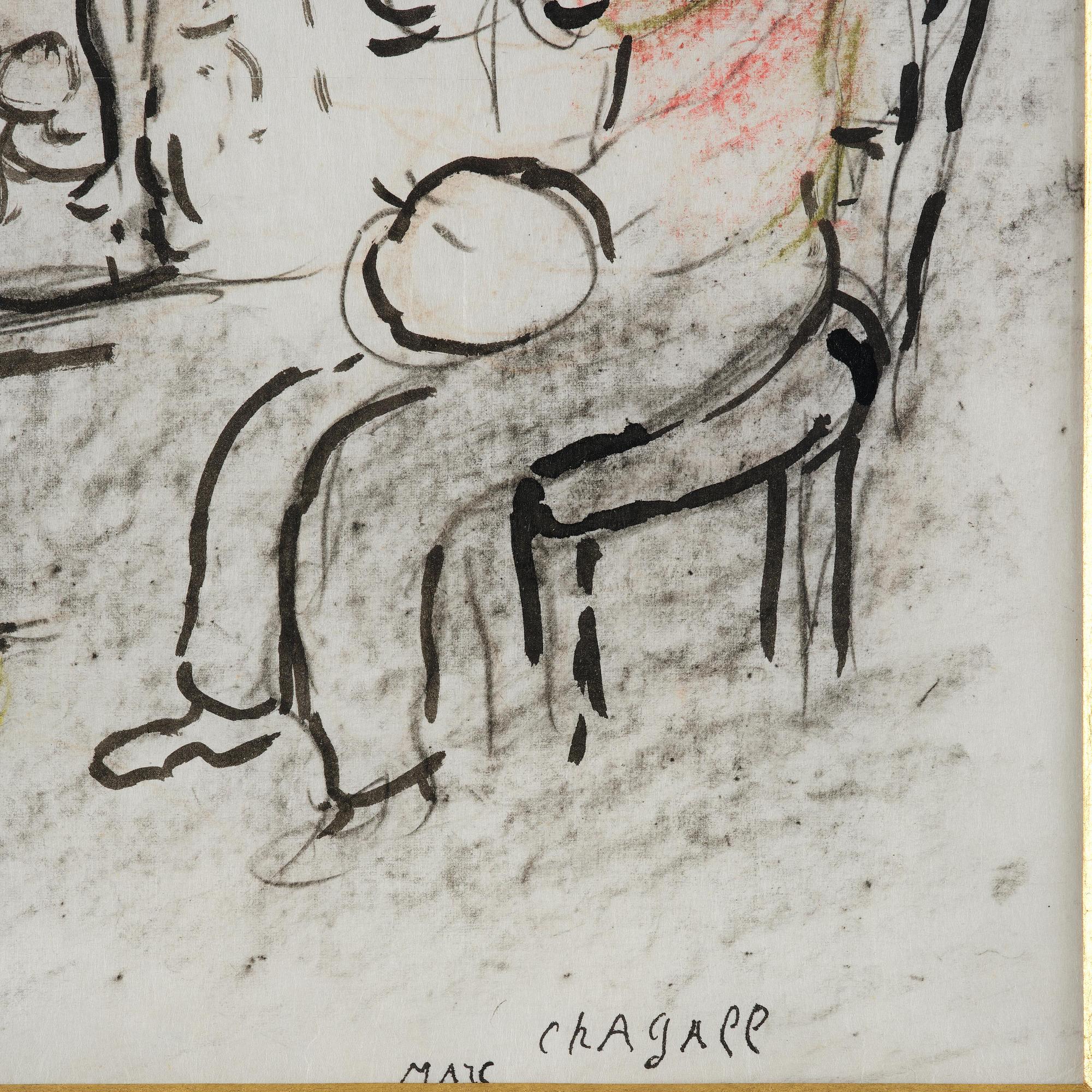 Marc Chagall, "L'artiste et l'ange".