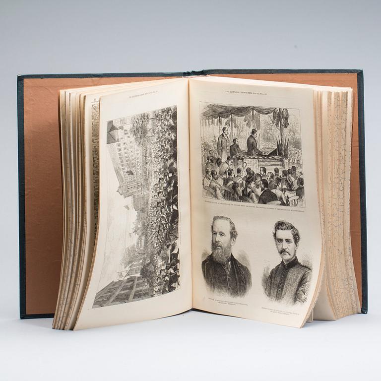 BOK, "The Illustrated London News" July-Dec 1876, pub Georg C.Leighton 198 Strand London.