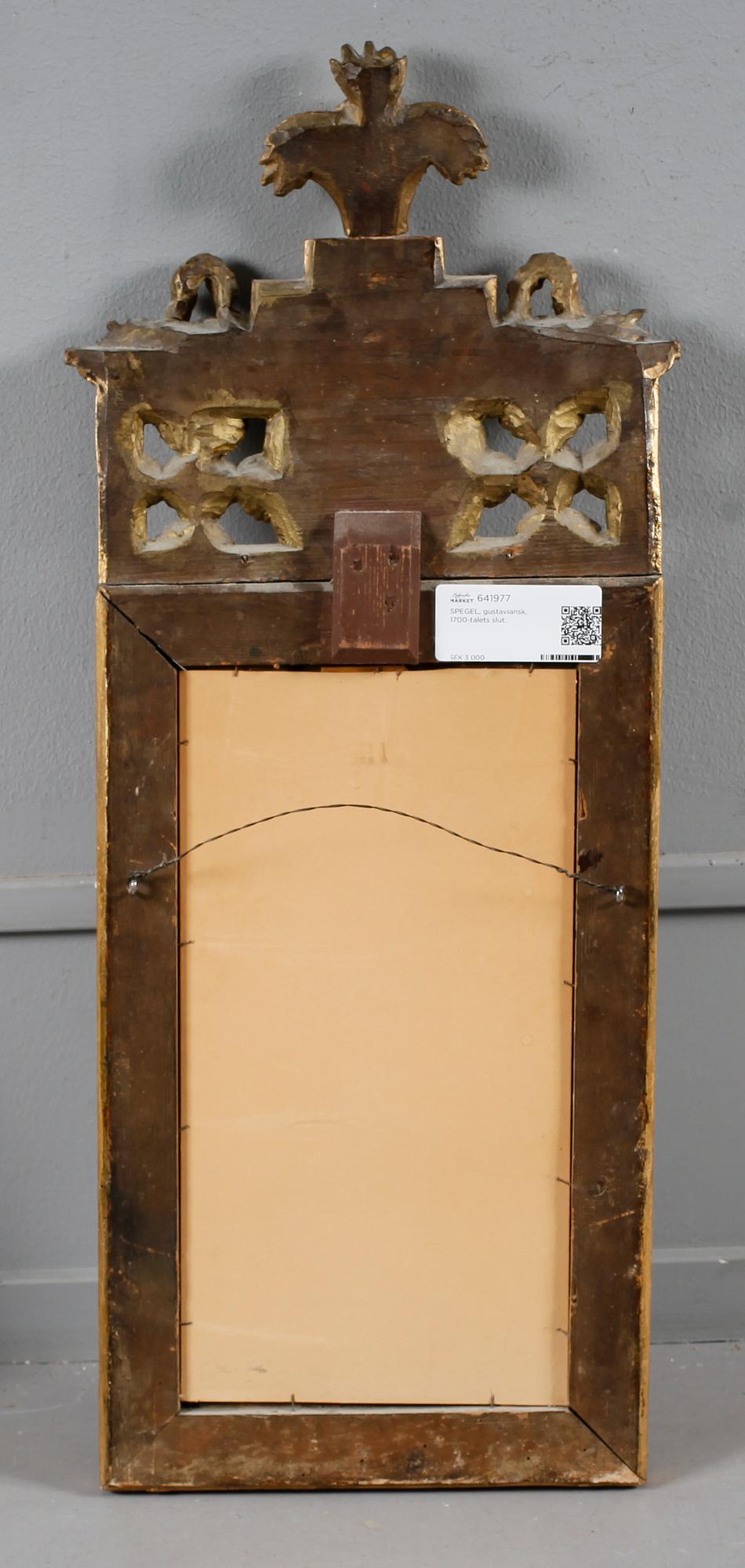 SPEGEL, gustaviansk, 1700-talets slut.