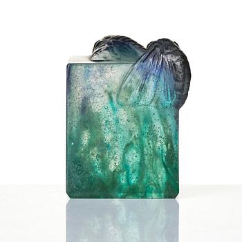 Gabriel Argy-Rousseau, a "Moth" pâte de cristal paperweight, model 23.28, France, ca 1923.