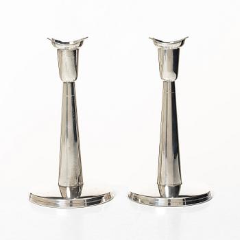 Tore Eldh, A pair of silver candlesticks, Ceson, Gothenburg, 1977.
