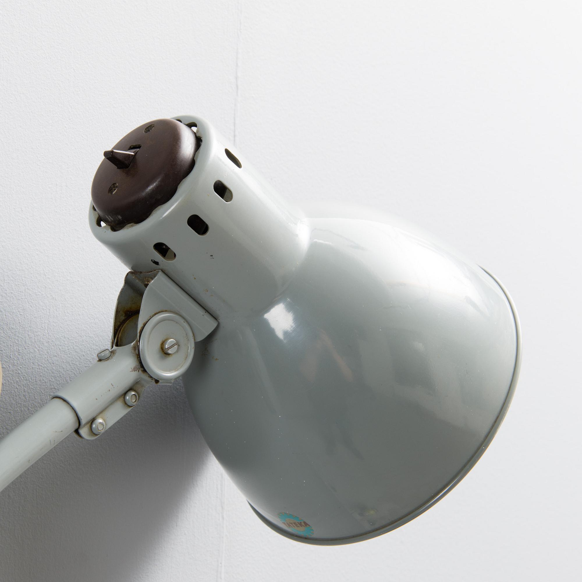 SWIVEL WALL LAMP / INDUSTRIAL LAMP, Tateka, 1950s/60s.