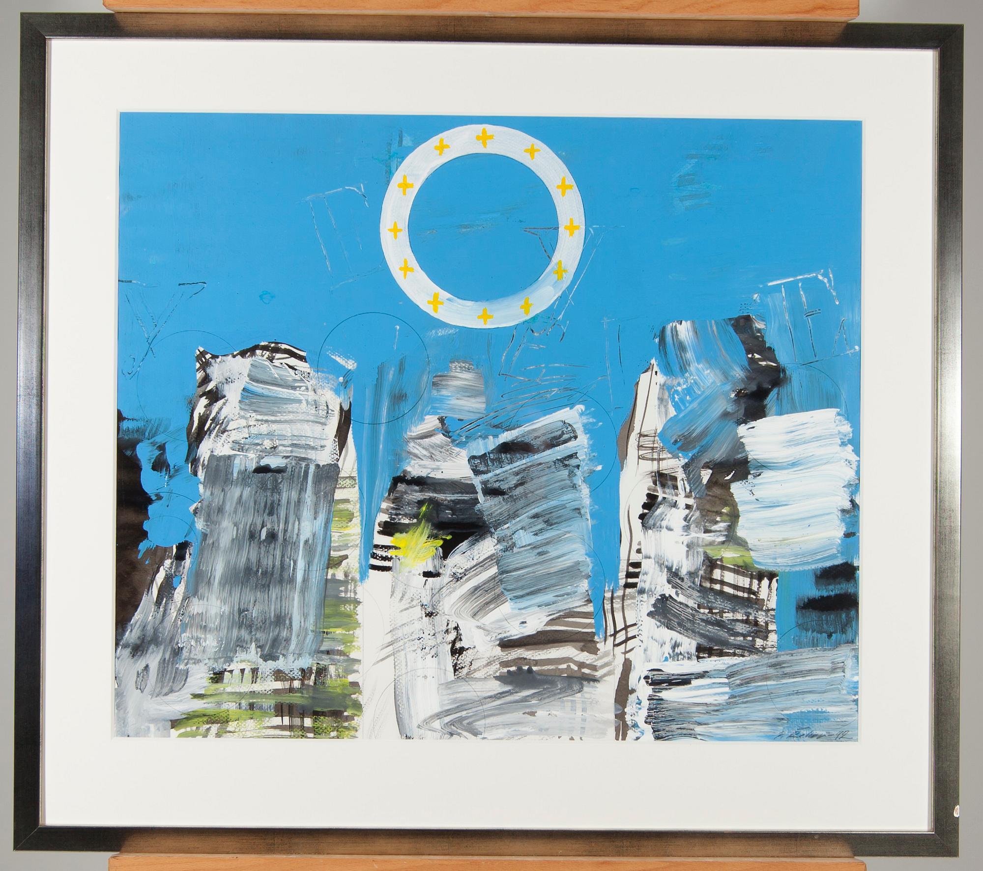 PETR REHOR, blandteknik, signerad och daterad -92.