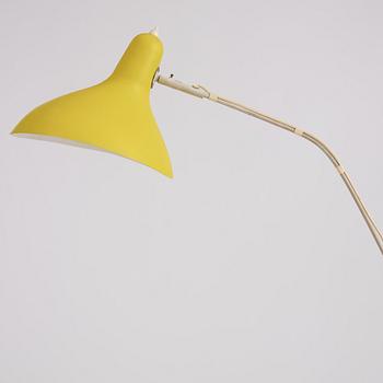 Bernard Schottlander, a lacquered steel floor lamp 'Mantis', made under license by Bergboms, Malmö Sweden 1950s.