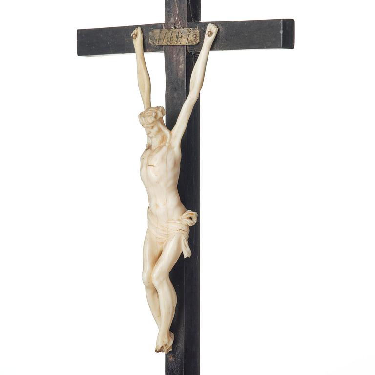 An Augsburg renaissance crucifix clock, the movement presumably by Hans Reinholdt (fl. ca 1630).