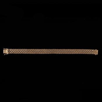 ARMBAND, 18k guld. BHG, Stockholm, 1957. Vikt 14,7g.