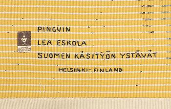 Lea Eskola, a Finnish ryijy rug for the Friends of Finnish Handicraft. Circa  188 x 123 cm.