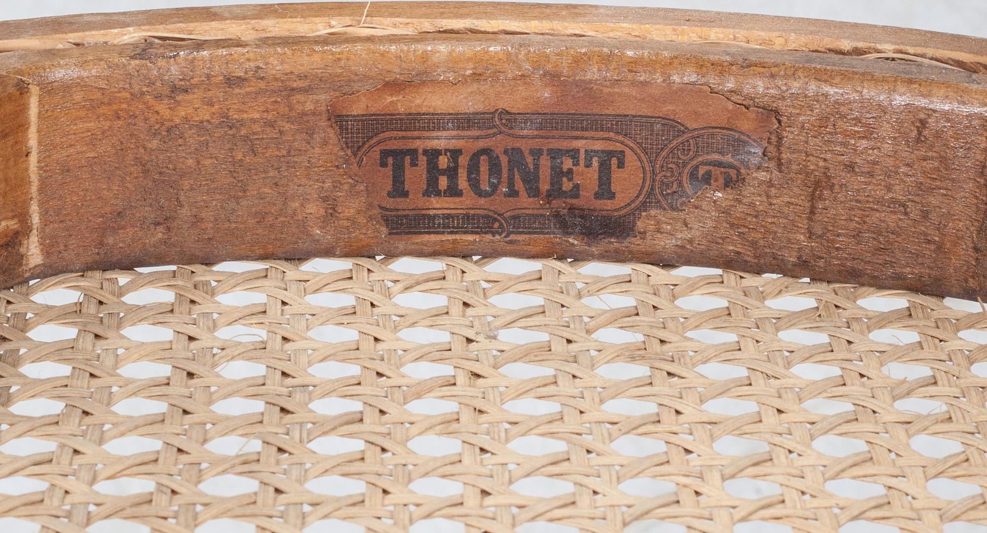 KARMSTOLAR, 3 st, Thonet, 1900-talets första hälft, stämpelmärkta.