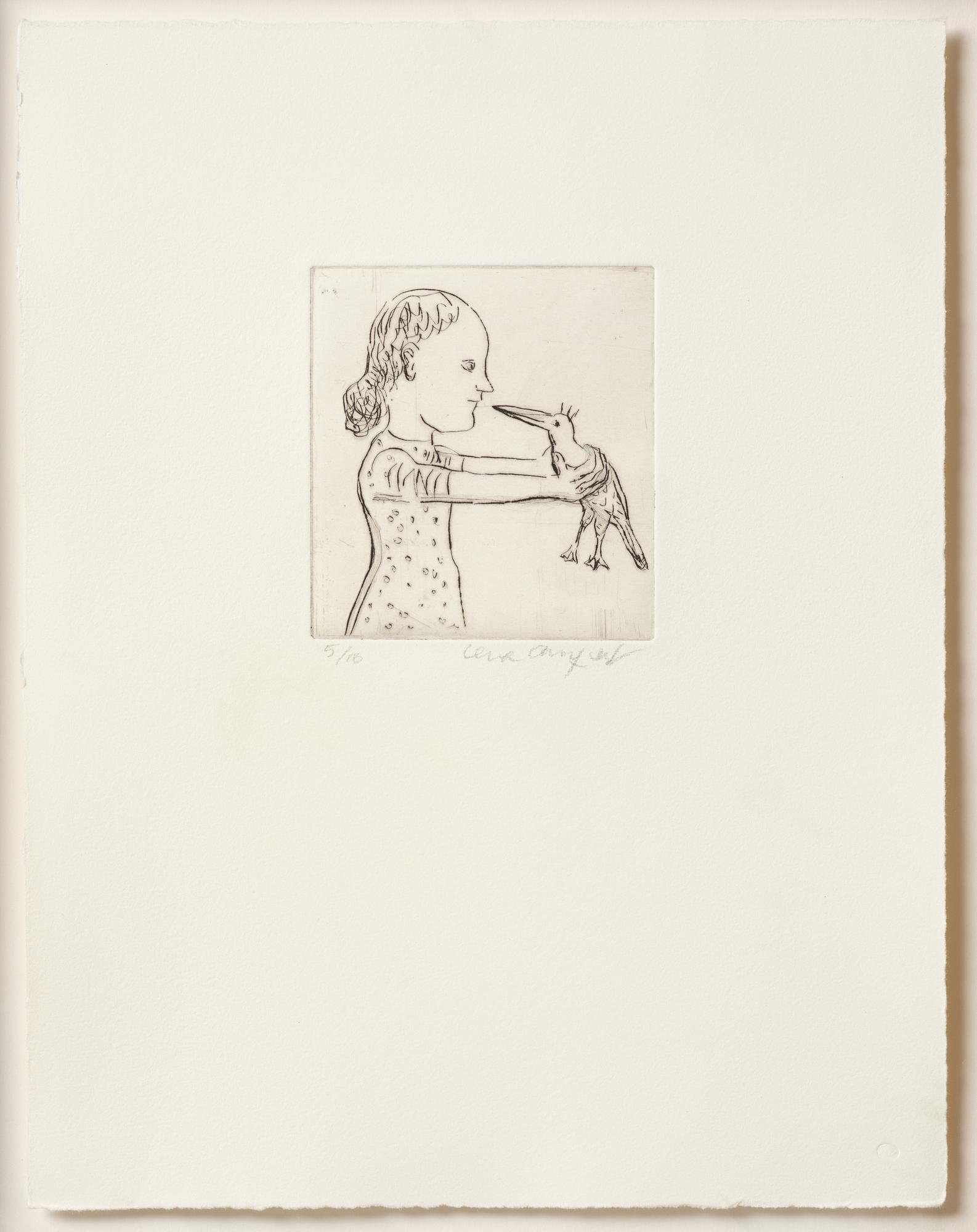 Lena Cronqvist, ”Puss på fågel (2016)".